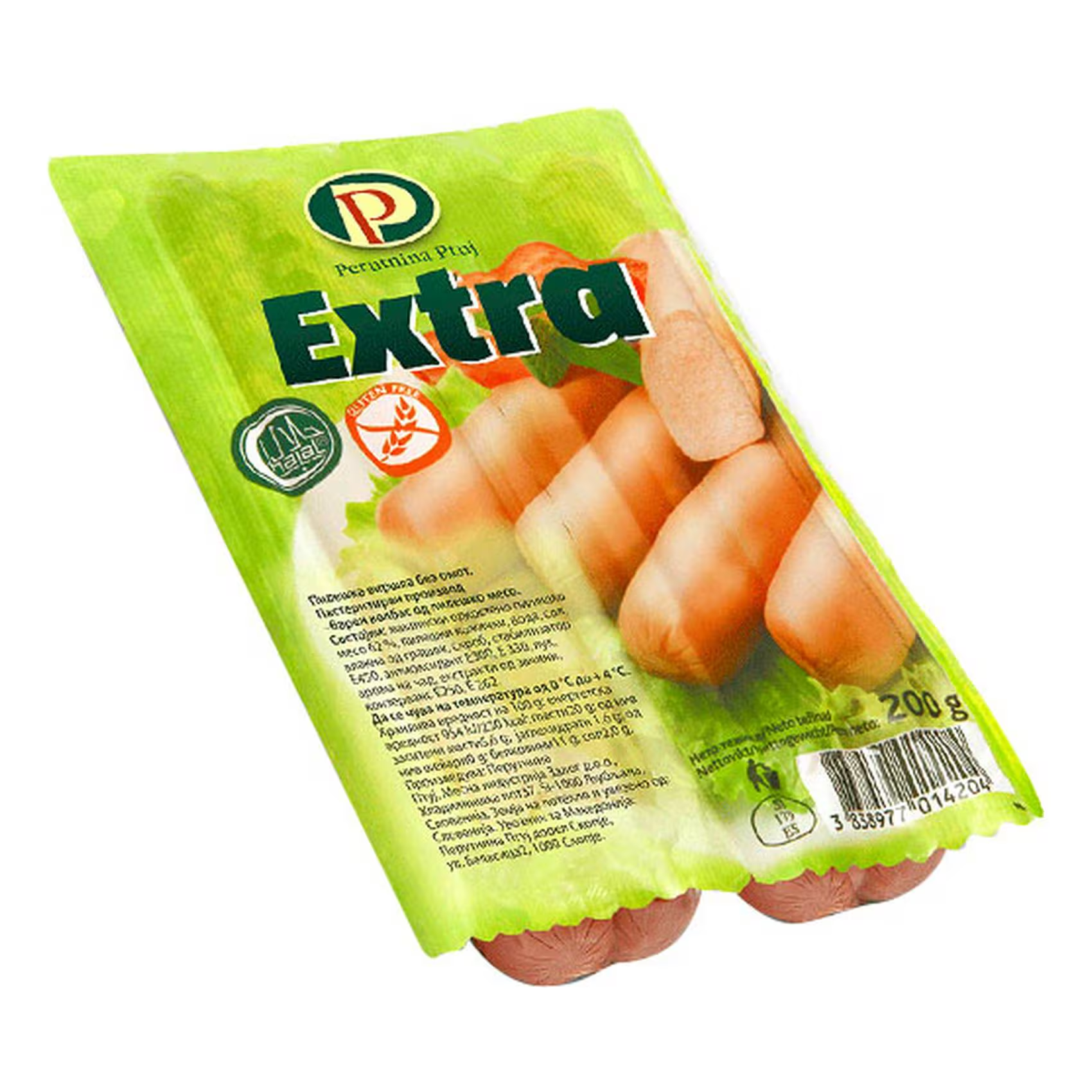 Perutnina ptuj Extra 200g Frankfurter halal